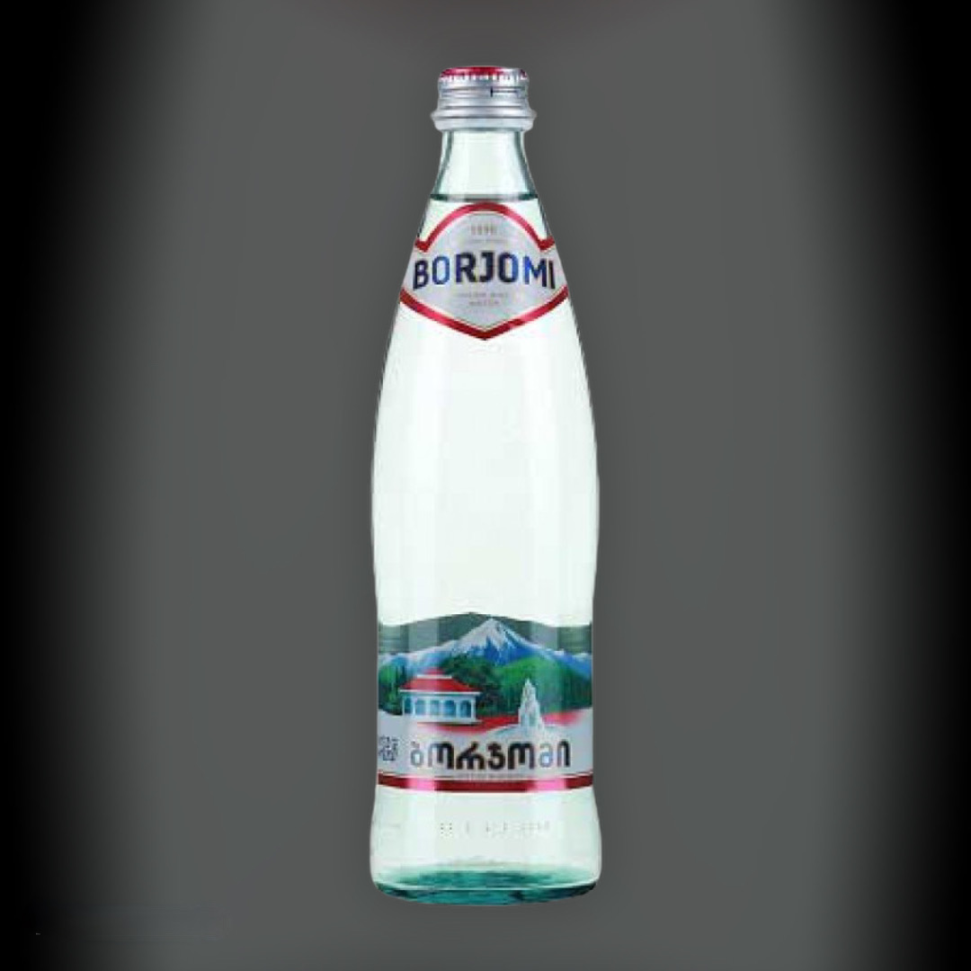 Mineral water - medical BORJOMI silnogazirovannaya 0,5l