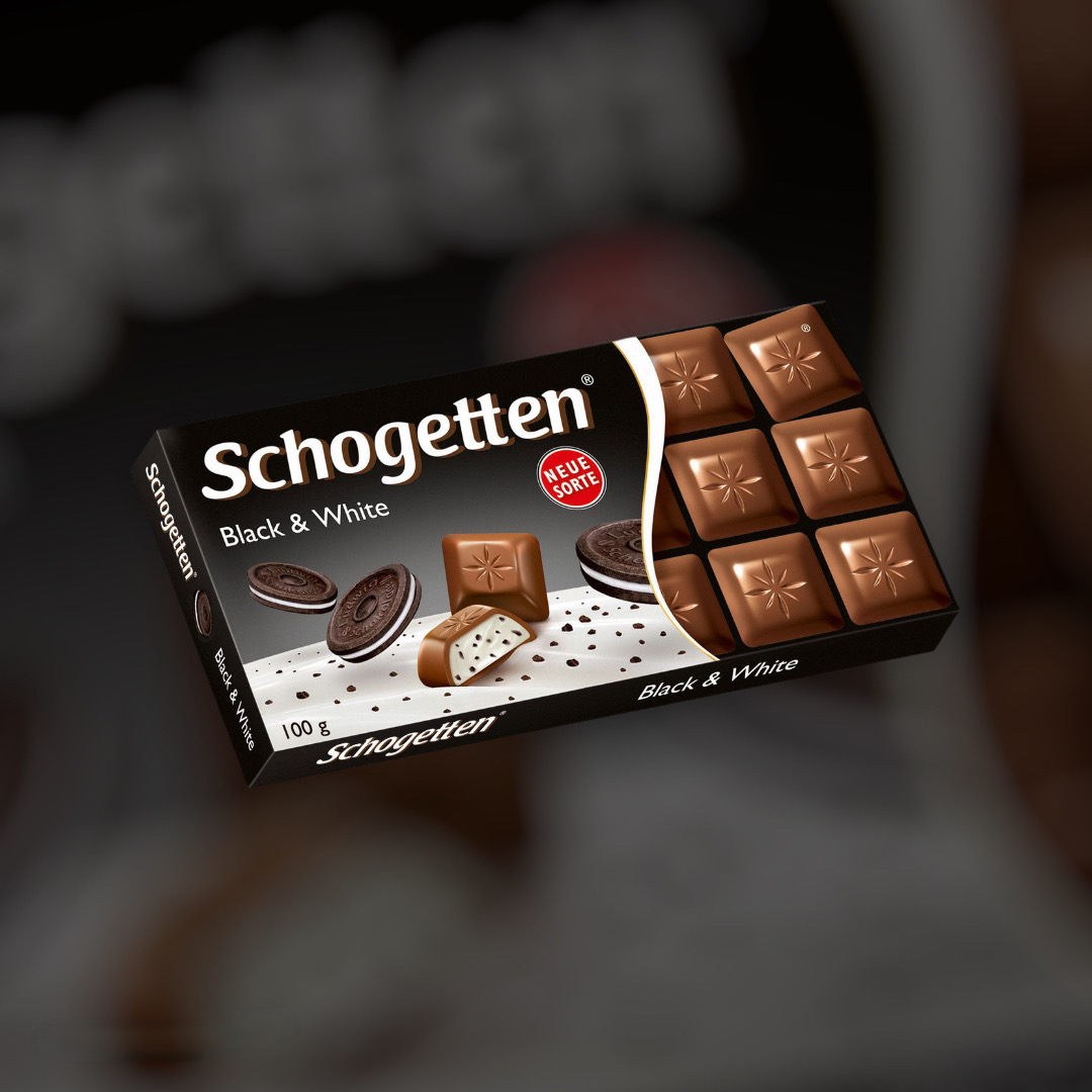 Chocolate Schogetten Black White 100g
