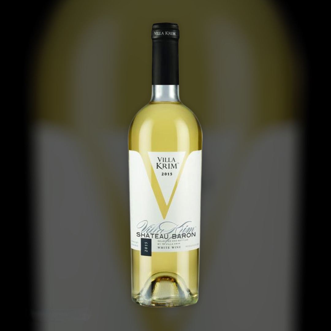 Villa Krim wine Château Baron white semi-sweet 13% Ukraine 0,75
